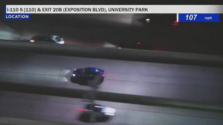 LIVE: Police chase stolen car through Los Angeles