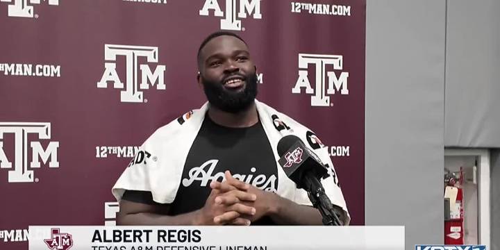 Watch: Texas A&M’s Anderson, Regis, Bethel-Roman take questions during fall camp