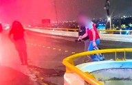 Evitan suicidio de joven en puente de la carretera a Matehuala