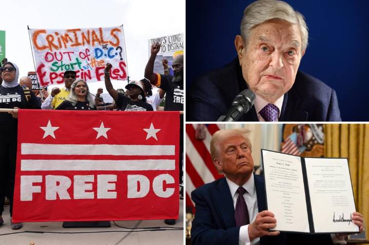 Dark-money megadonors, including George Soros, fund group organizing protests against Trump’s DC crime crackdown 