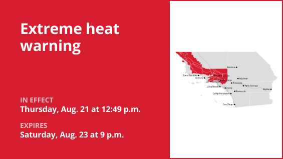 Update: Extreme heat warning issued for Los Angeles County until Saturday night