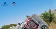 Evacúan en helicóptero a una mujer tras una colisión entre dos vehículos en Vélez
