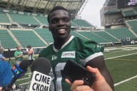 ‘I’m coming home’: Ajou Ajou back in Saskatchewan Roughriders’ green