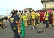 Man rescued after car overturns near Sunset Cliffs