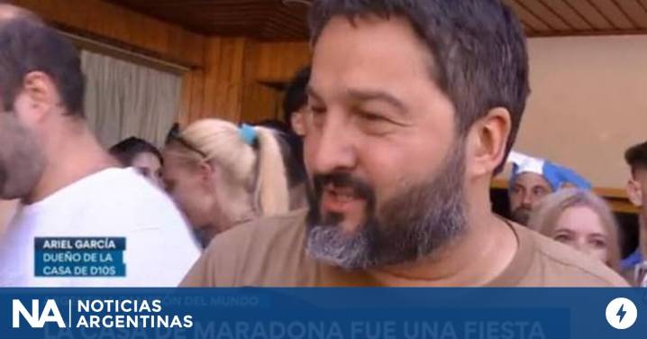 Furfaro fue quien compró la casa de Maradona e invitó a sus vecinos a ver la final del Mundial de Qatar
