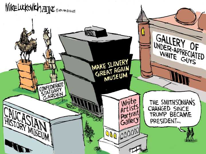 5 museum-grade cartoons about Trump's Smithsonian purge