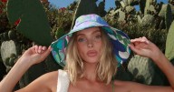 Elsa Hosk’s Metallic Green Bikini Is Beach Day Perfection