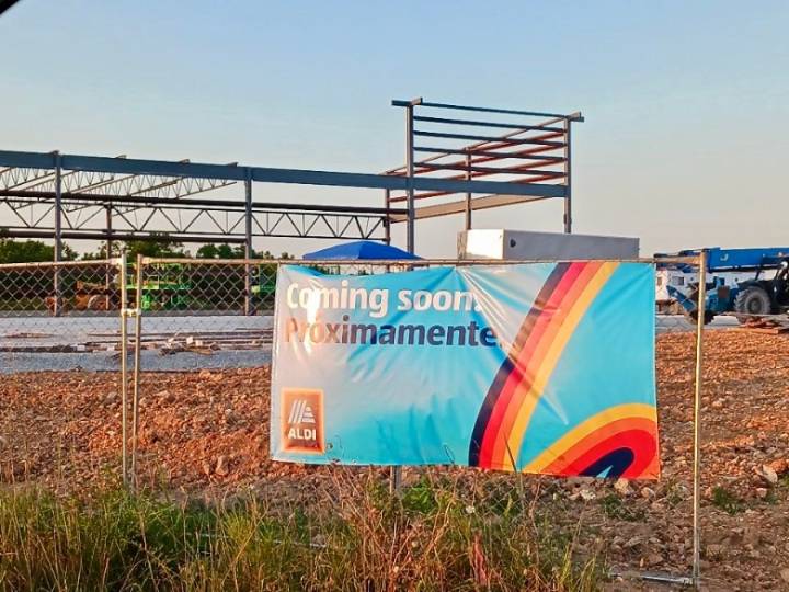 New Aldi takes shape in Ozark Marketplace development