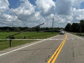 Two-car crash closes road in Braceville Township, wires down