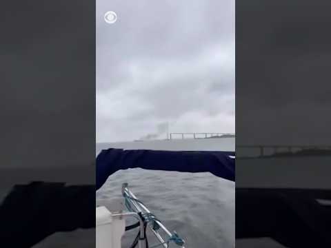 Explosion reported aboard commercial vessel near Baltimore’s Francis Scott Key Bridge #shorts