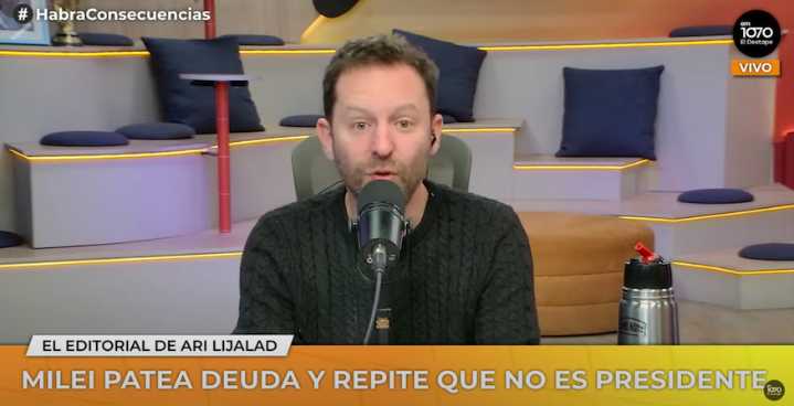(VIDEO) Milei patea la deuda y dice que no es presidente