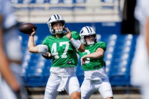 BYU has begun giving ‘majority’ of first- and second-team reps to 2 starting QB contenders