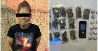 Señora de 61 años cae con droga tras esconderse en tienda de CDMX