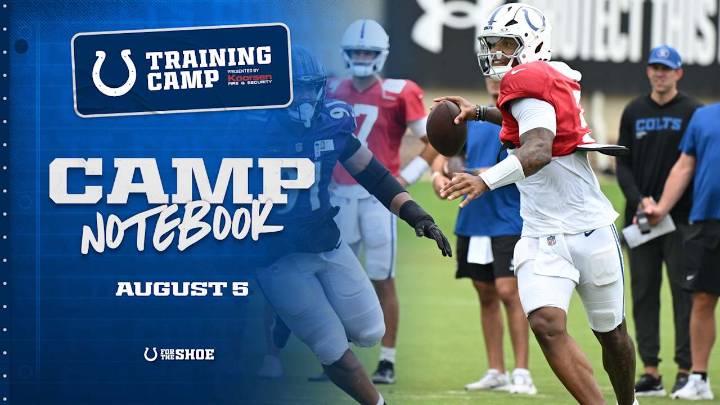 Training Camp Notebook: Anthony Richardson Sr. to start in Colts preseason opener vs. Ravens