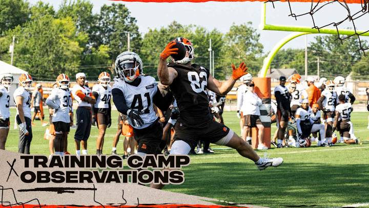 Browns' pass catchers have their day in the end zone