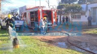 Incendio en un lavadero fue controlado por Bomberos Voluntarios