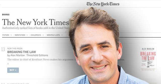 Alex Marlow’s Lawfare Exposé ‘Breaking the Law’ Lands on New York Times Best Sellers List