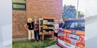 ‘Trim Hunger’ installs community food pantry at Franklin Elementary School