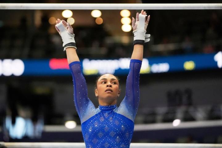 Olympian Hezly Rivera edges Leanne Wong for victory at the US gymnastics championships