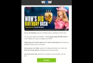 WOW Vegas Casino Birthday Celebration: 1M SC Chase Tournament This Weekend