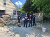 Car crashes through fence, into house in Youngstown