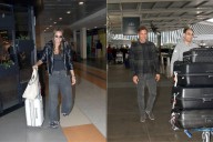 Juntos pero separados. Las fotos de Pampita y Martín Pepa en Ezeiza tras confirmar su reconciliación