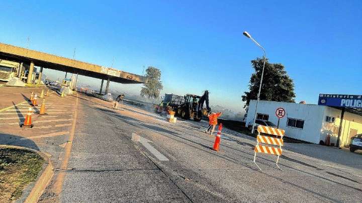 Túnel Subfluvial: hay reducción de calzadas en ambas cabeceras