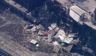 Drone footage shows aftermath of U.S. Steel plant explosion