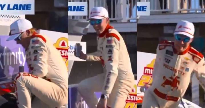 Connor Zilisch gana en NASCAR, pero sufre brutal caída en la celebración y se rompe la clavícula