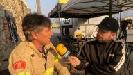La emotiva despedida de los Bombers tras ayudar en Jarilla