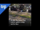 Golfers camp out for a chance to play Ryder Cup course