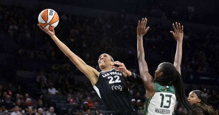 A’ja Wilson scores 29 on her 29th birthday to help the Aces beat the Storm 90