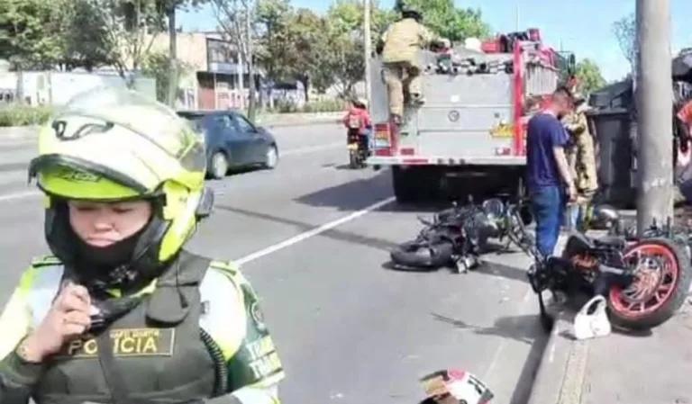 Un motociclista murió en un fatal accidente con un bus