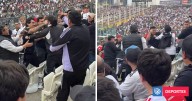 Mientras su equipo era vapuleado: hinchas de Colo Colo se pelearon a combos en tribuna del Monumental