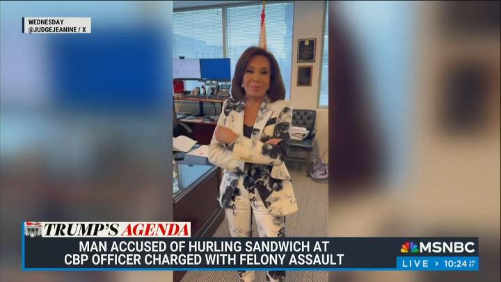 ‘Stick Your Subway Sandwich!’ Jeanine Pirro Comes Down Hard on Hoagie Thrower