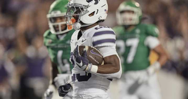 No. 17 Kansas State dodges upset-minded FCS North Dakota 38-35 on last