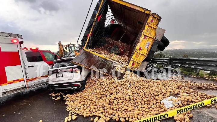 Muere un hombre tras accidente en la México-Veracruz, a la altura de Hueyotlipan