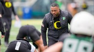 Oregon wide receivers coach Ross Douglas on Evan Stewart injury