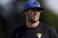 Still nursing a back injury, Matthew Stafford doesn't join practice with Rams as originally planned