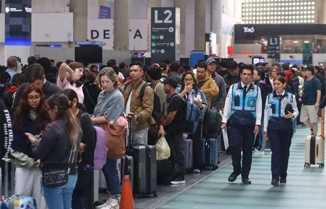 Retoma operaciones el AICM tras suspensión por lluvias; más de 19 mil pasajeros fueron afectados