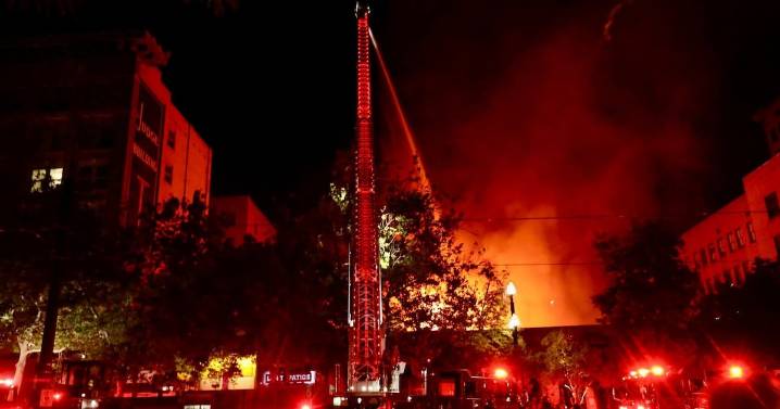 Large fire burns century-old business complex on Main Street in Salt Lake City