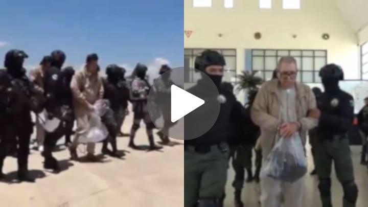 Revelan VIDEO del momento en que narcos mexicanos son extraditados a Estados Unidos 