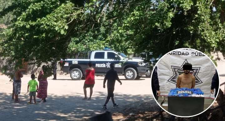Detienen a hombre por huir de la policía en Bahía de Kino; vecinos lo defienden y lo dejan libre, es detenido más tarde y le detectan drogas