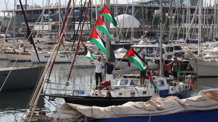 Una nueva flotilla internacional zarpa desde Barcelona con el objetivo de abrir un corredor humanitario en Gaza