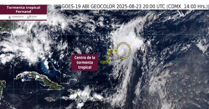 Tormenta tropical Fernand se forma en el Atlántico; no hay riesgo para México