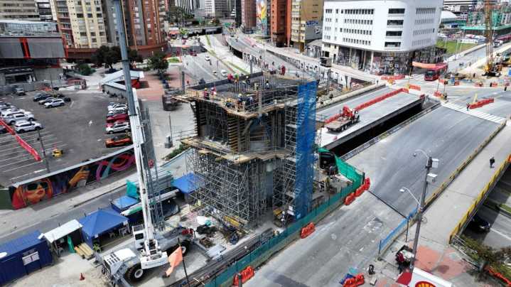 Línea 1 del Metro de Bogotá alcanzó una ejecución del 60%.
