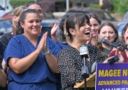 Magee-Womens nurses mark historic unionizaion vote