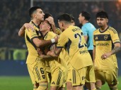 Alan Velasco también se descargó: se puso a llorar después de convertir su primer gol con la camiseta de Boca ante Ind. Rivadavia