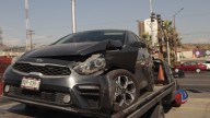 Camión de carga y auto compacto chocaron en el "crucero de la muerte"; no hay lesionados