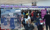 Vuelos en Aeropuerto de Cancún continúan en descenso, con 495 este sábado